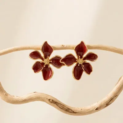 گوشواره گل پنج پر